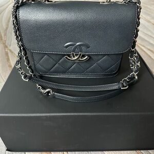 Chanel Black Quilted Leather Shoulder Bag